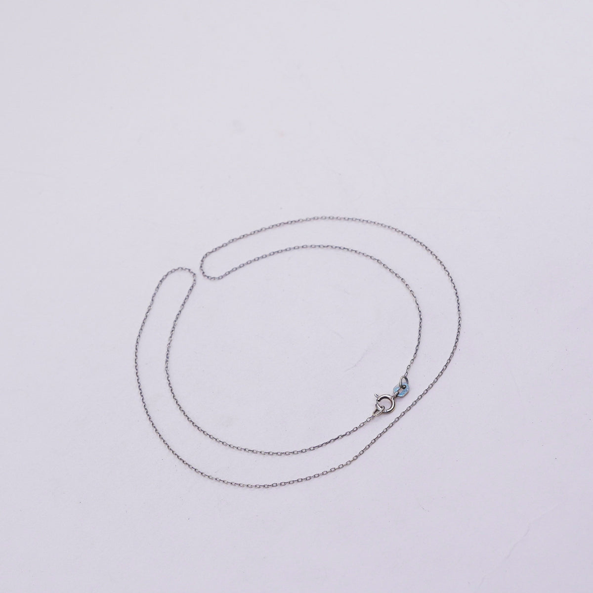 18”, 1mm, vintage vermeil gold over Sterling silver necklace, 925 circle chain