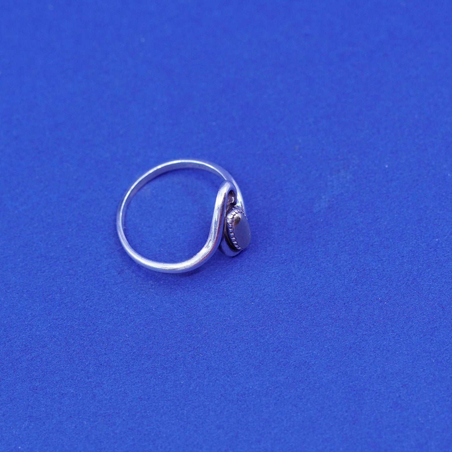 Size 7, Wheeler Jewelry Co Sterling 925 silver ring 14K accent, Native American
