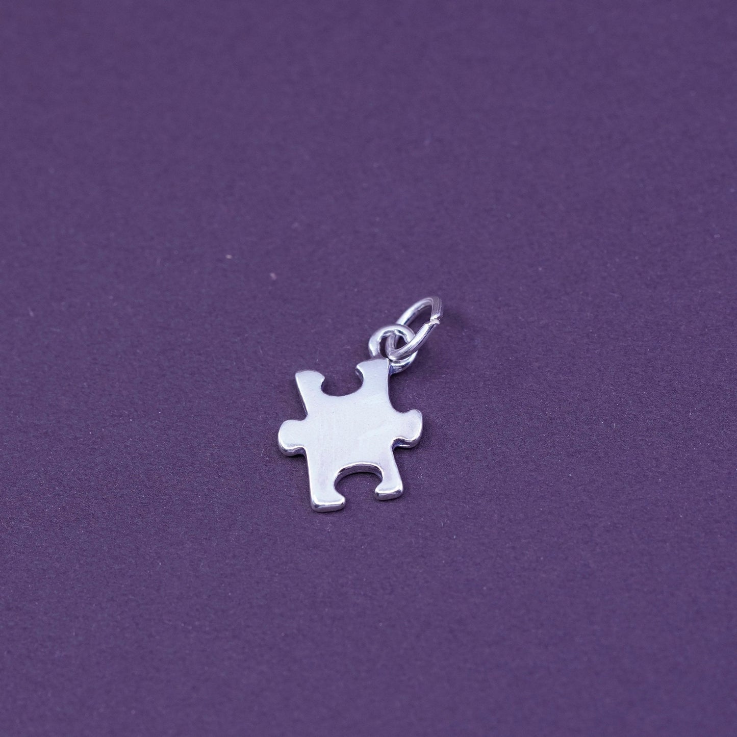 Vintage sterling silver handmade pendant, 925 puzzle charm