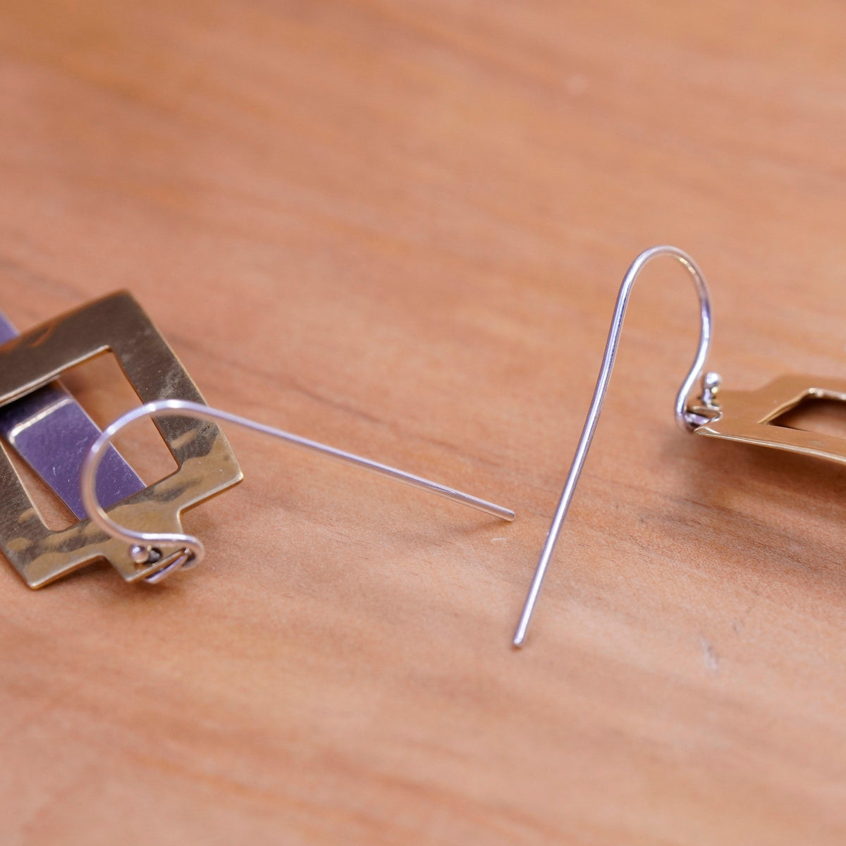 Robert Lee Morris Studio Sterling silver earrings, 925 rectangular drops