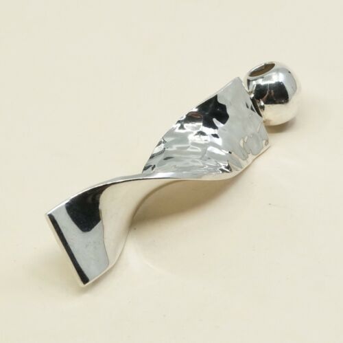 Sterling Pendant Twisted Hammered Arts Crafts Mexico 925 Cii Silver