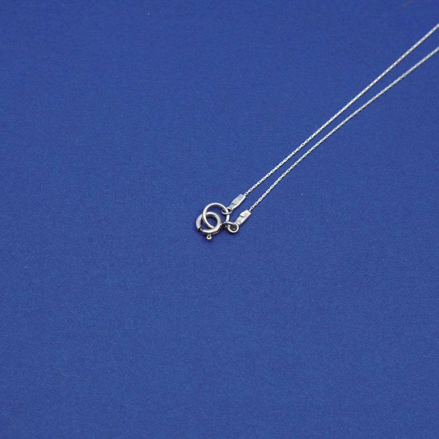16”, vintage Sterling silver handmade necklace, 925 snake chain circle pendant