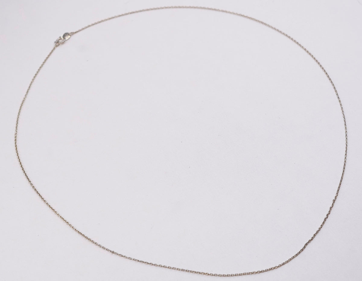 20”, 1mm, Vintage vermeil gold over sterling silver circle chain