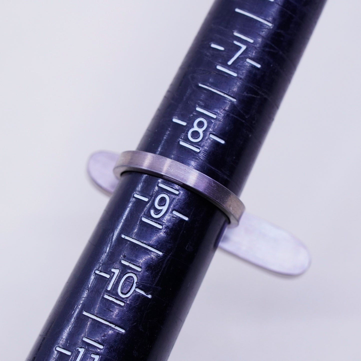 sz 8.5, SCAD Jeweler Stina Wen sterling 925 silver ring purple concrete N pearl