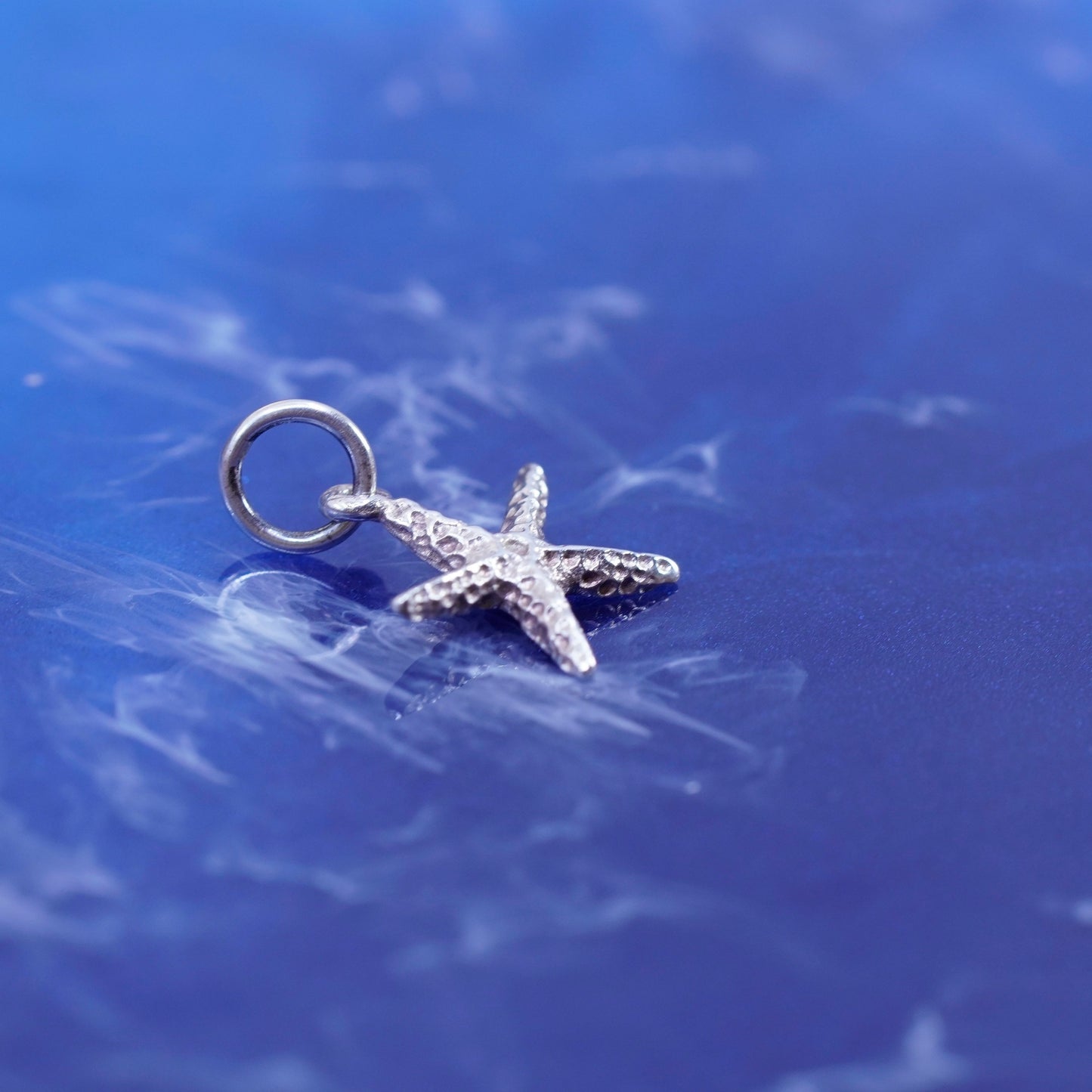 Vintage Sterling silver handmade pendant, 925 starfish charm