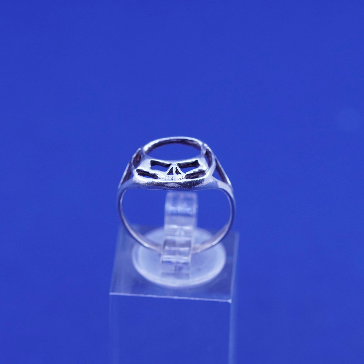 Size 5.5, vintage sterling silver handmade ring, 925 band