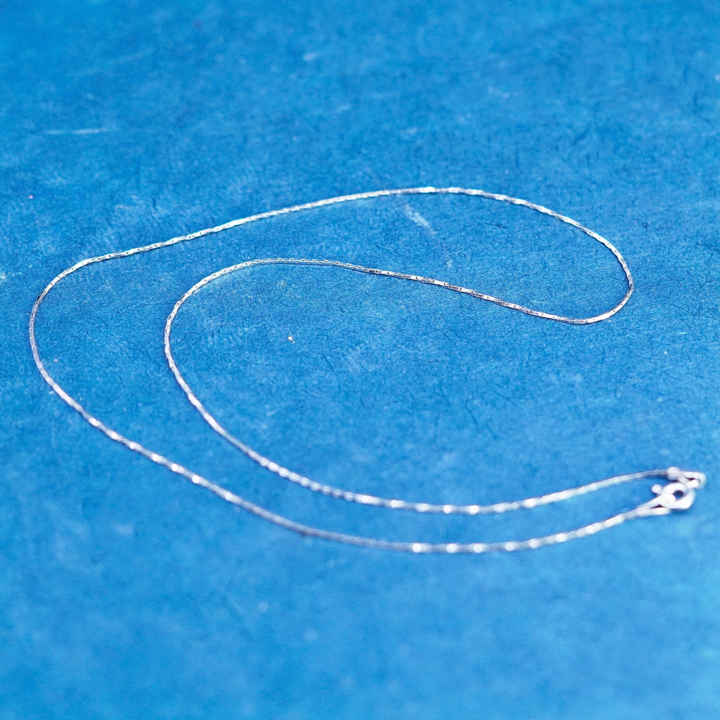 16”, 1mm, vintage Sterling silver handmade necklace, 925 snake chain