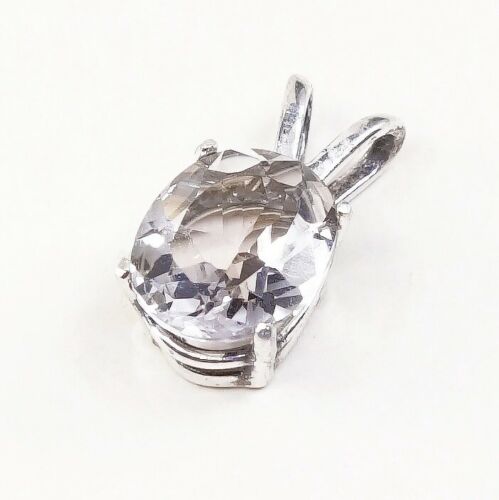 Vintage Milor Sterling silver handmade pendant, 925 silver with and crystal