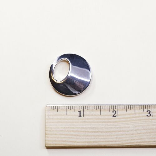 Vintage Sterling Silver Handmade Pendant, Sun Circle Shaped Pendant