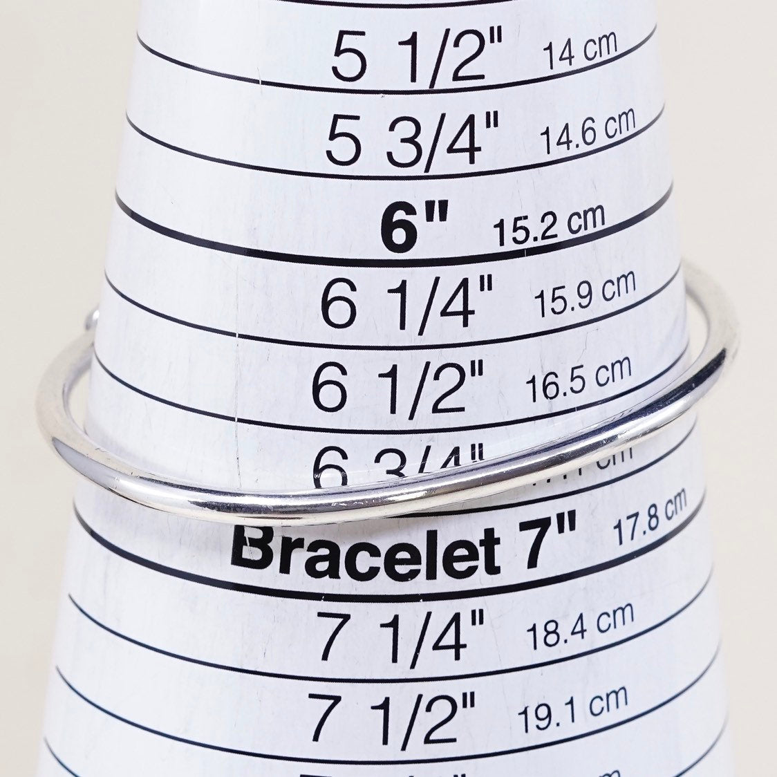 6.5", VTG mexico sterling silver bangle bracelet with turquoise inlay